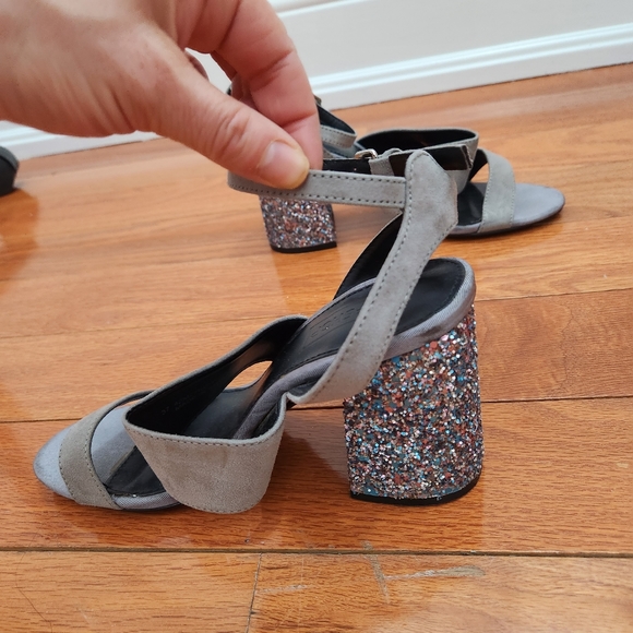 Topshop heels, glitter heel, Size EU 37, US 6.5 - Picture 2 of 4